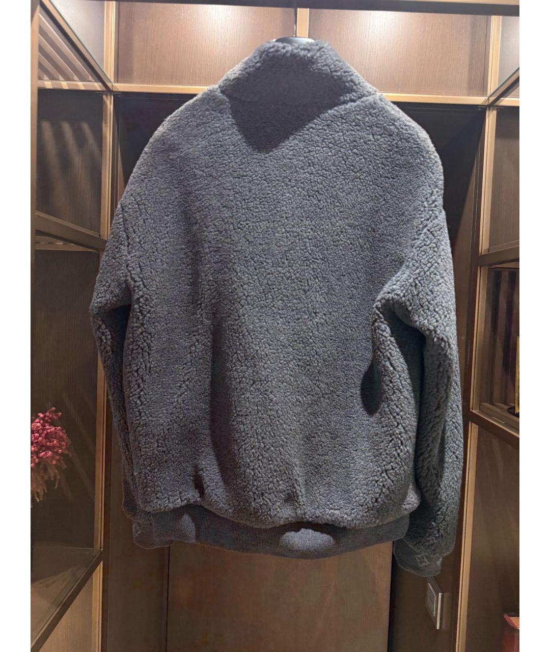 LOUIS VUITTON Серая полиэстеровая куртка, фото 4