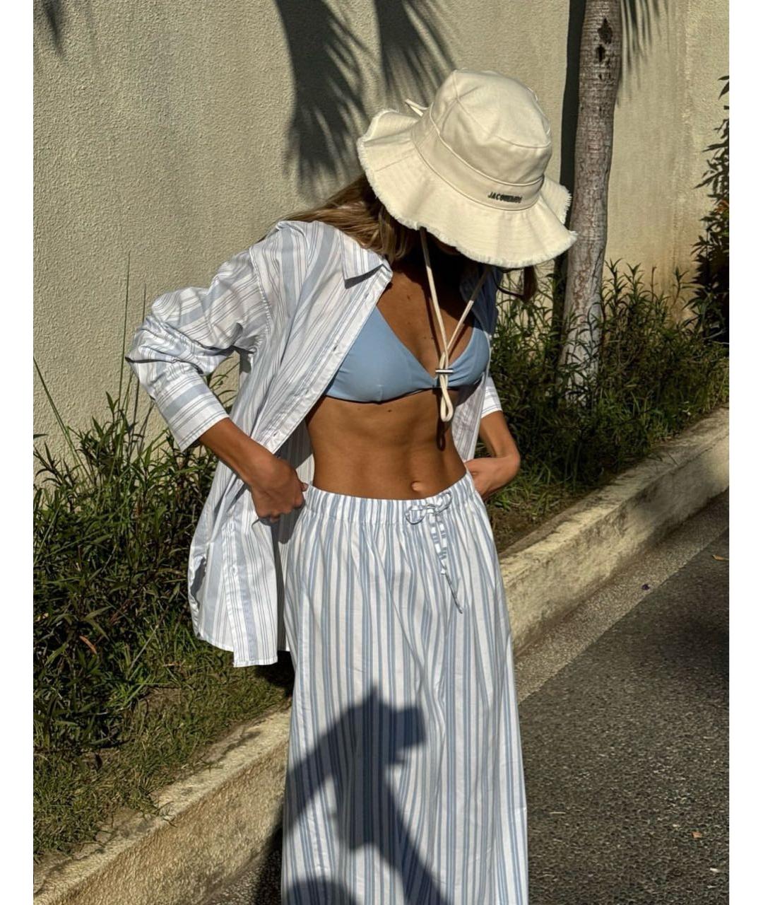 JACQUEMUS Белая хлопковая панама, фото 4