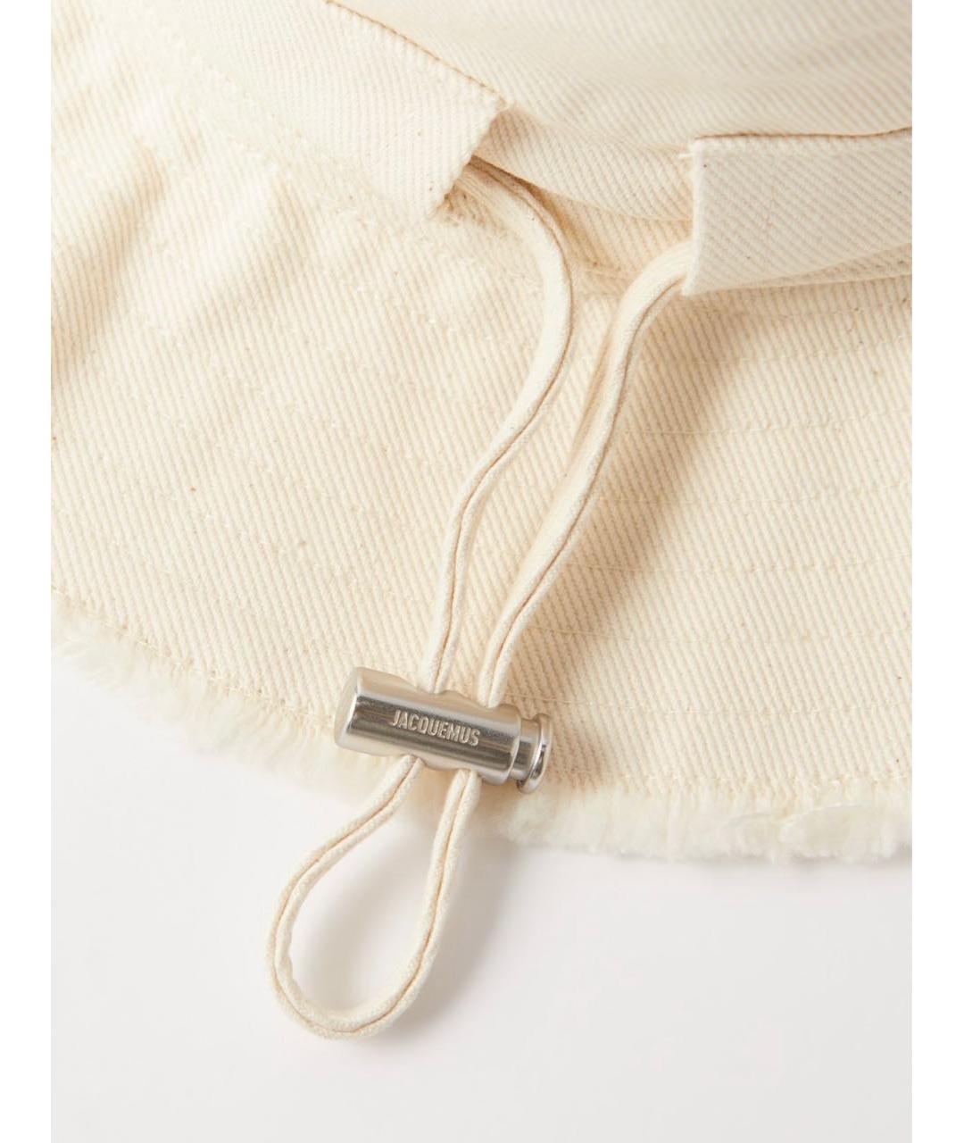 JACQUEMUS Белая хлопковая панама, фото 3