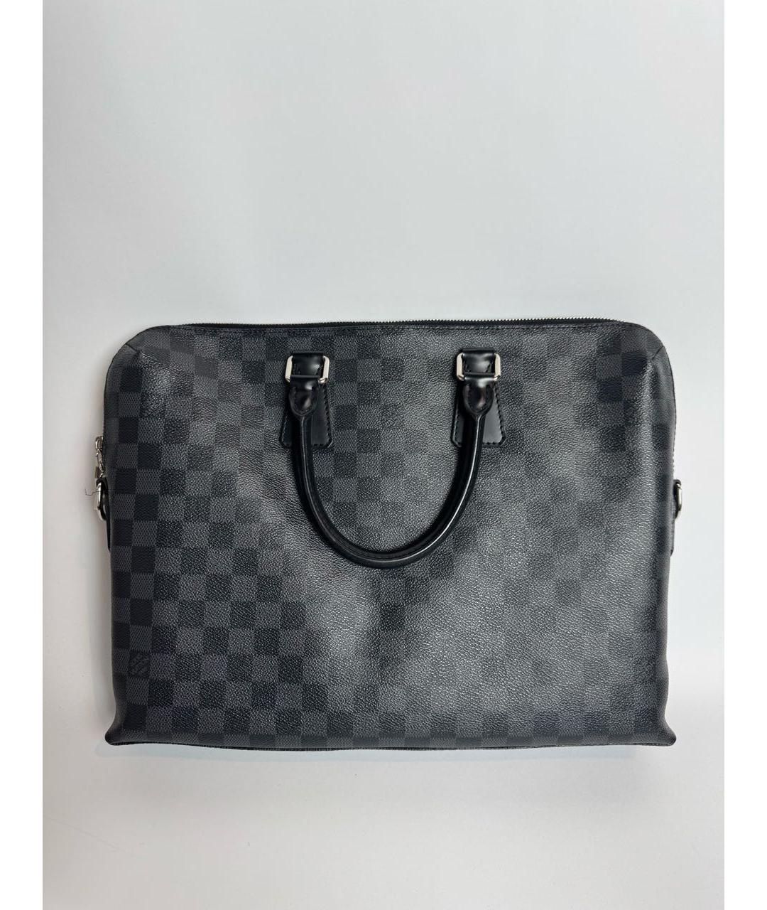 LOUIS VUITTON Черный портфель, фото 4