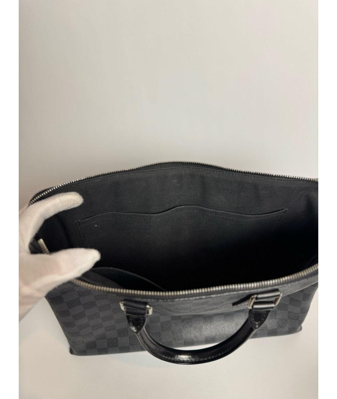 LOUIS VUITTON Черный портфель, фото 7