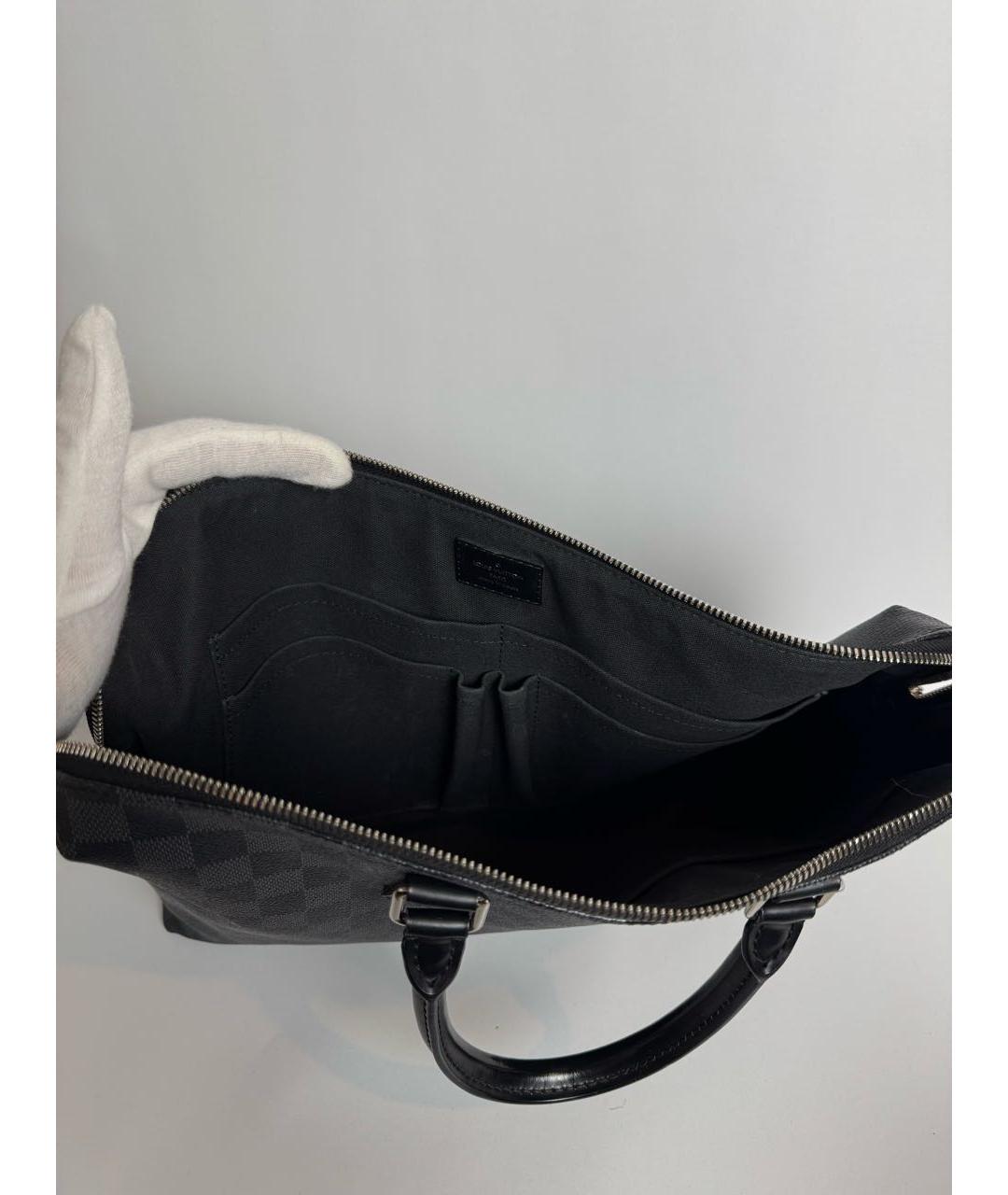 LOUIS VUITTON Черный портфель, фото 6