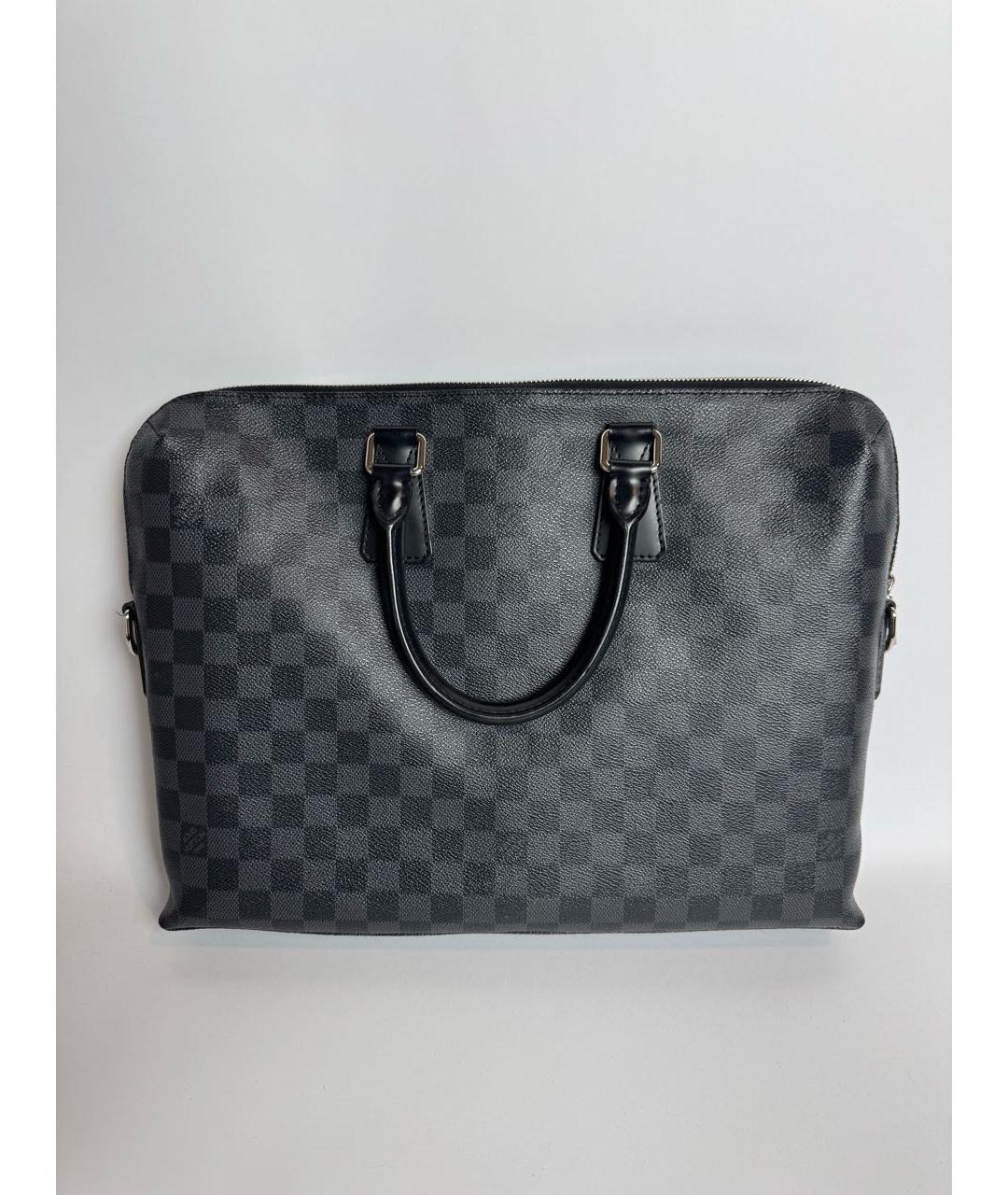 LOUIS VUITTON Черный портфель, фото 9