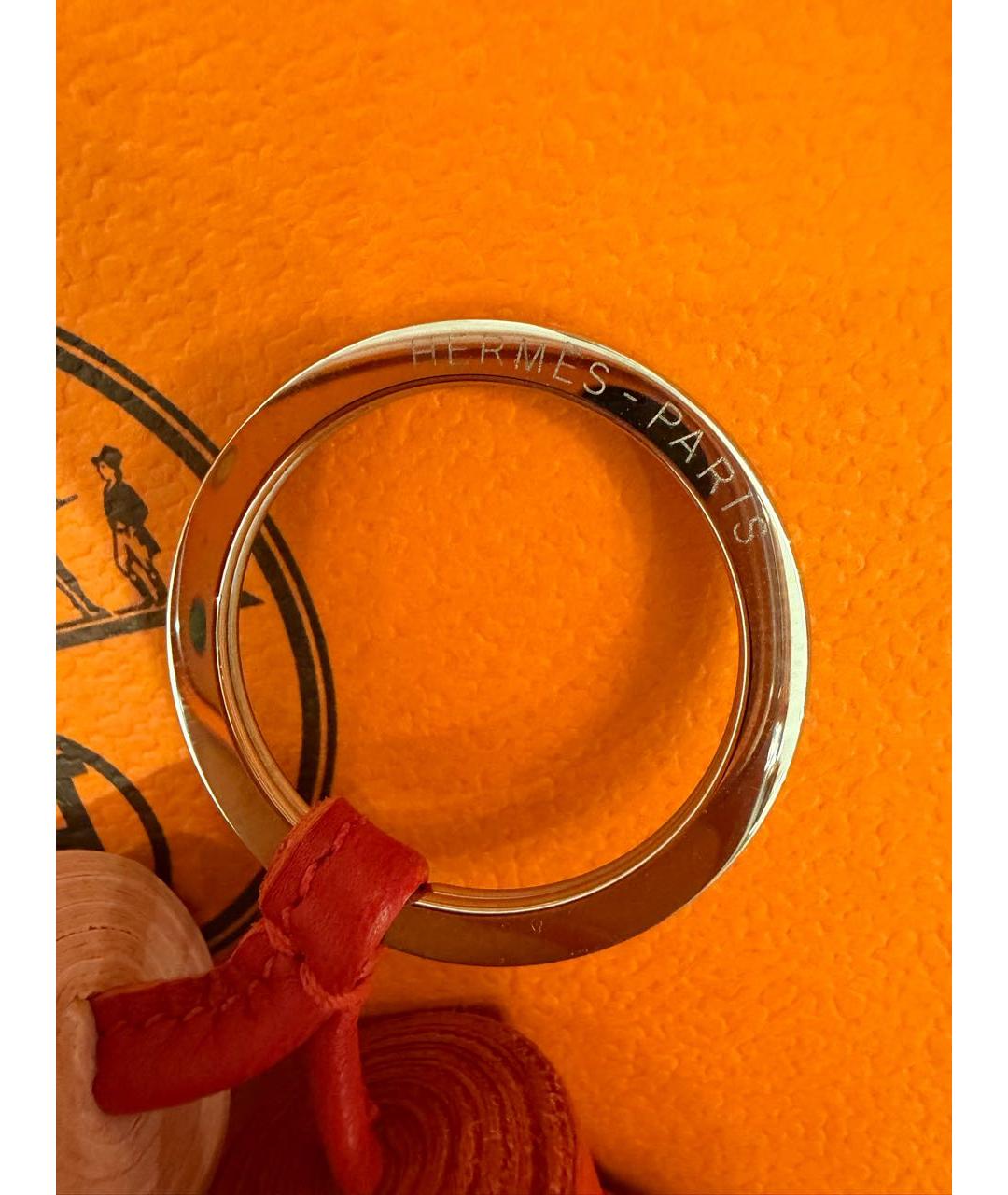 HERMES Розовый брелок, фото 3