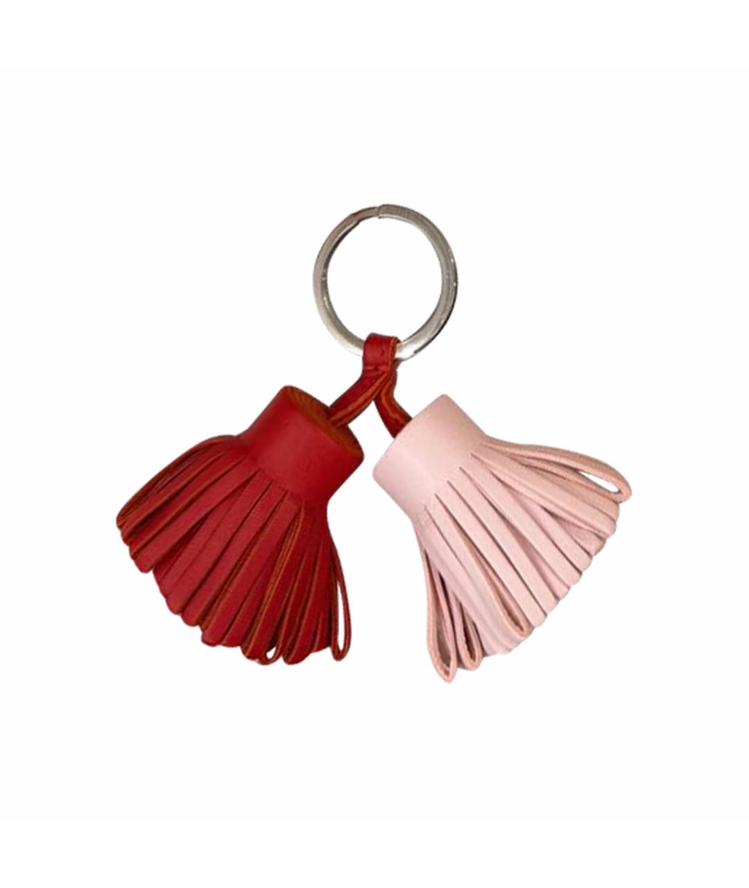 HERMES Розовый брелок, фото 1