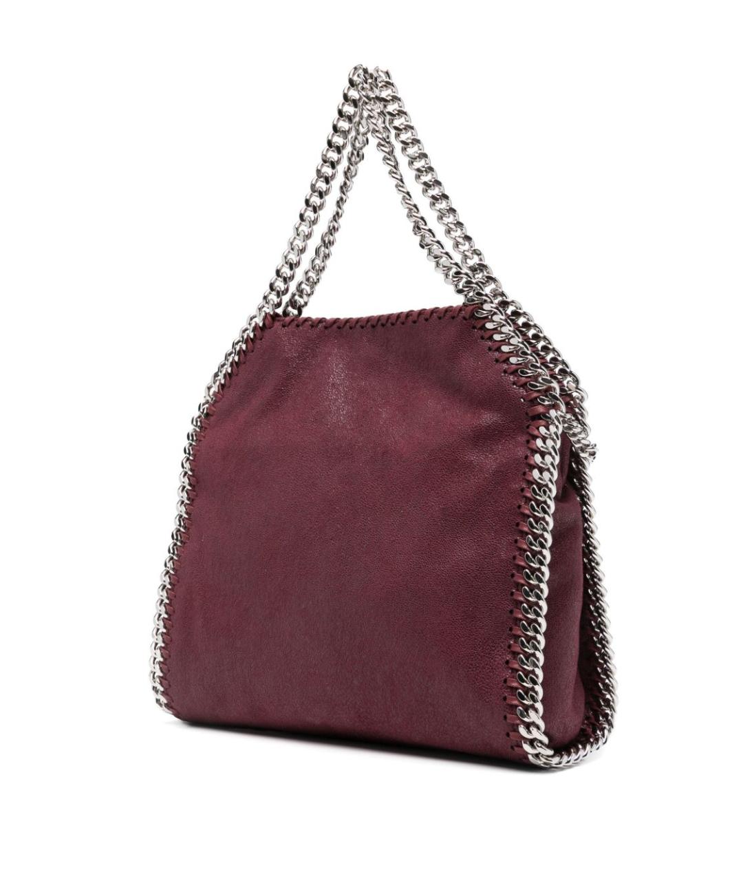 STELLA MCCARTNEY Бордовая сумка тоут из искусственной кожи, фото 2