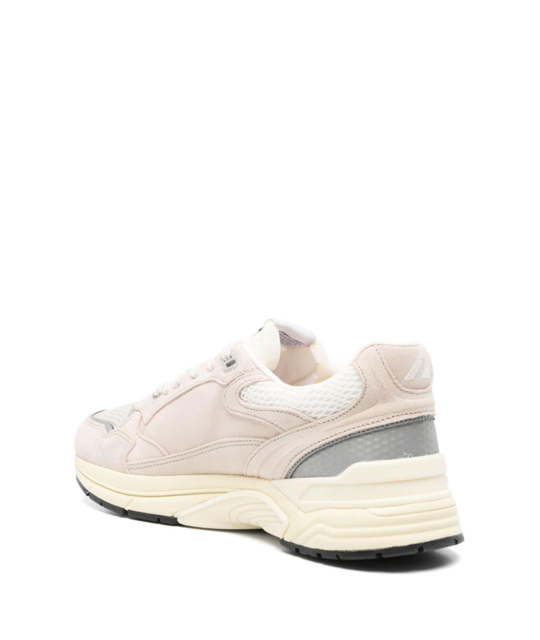 AUTRY Бежевые замшевые низкие кроссовки / кеды, фото 2