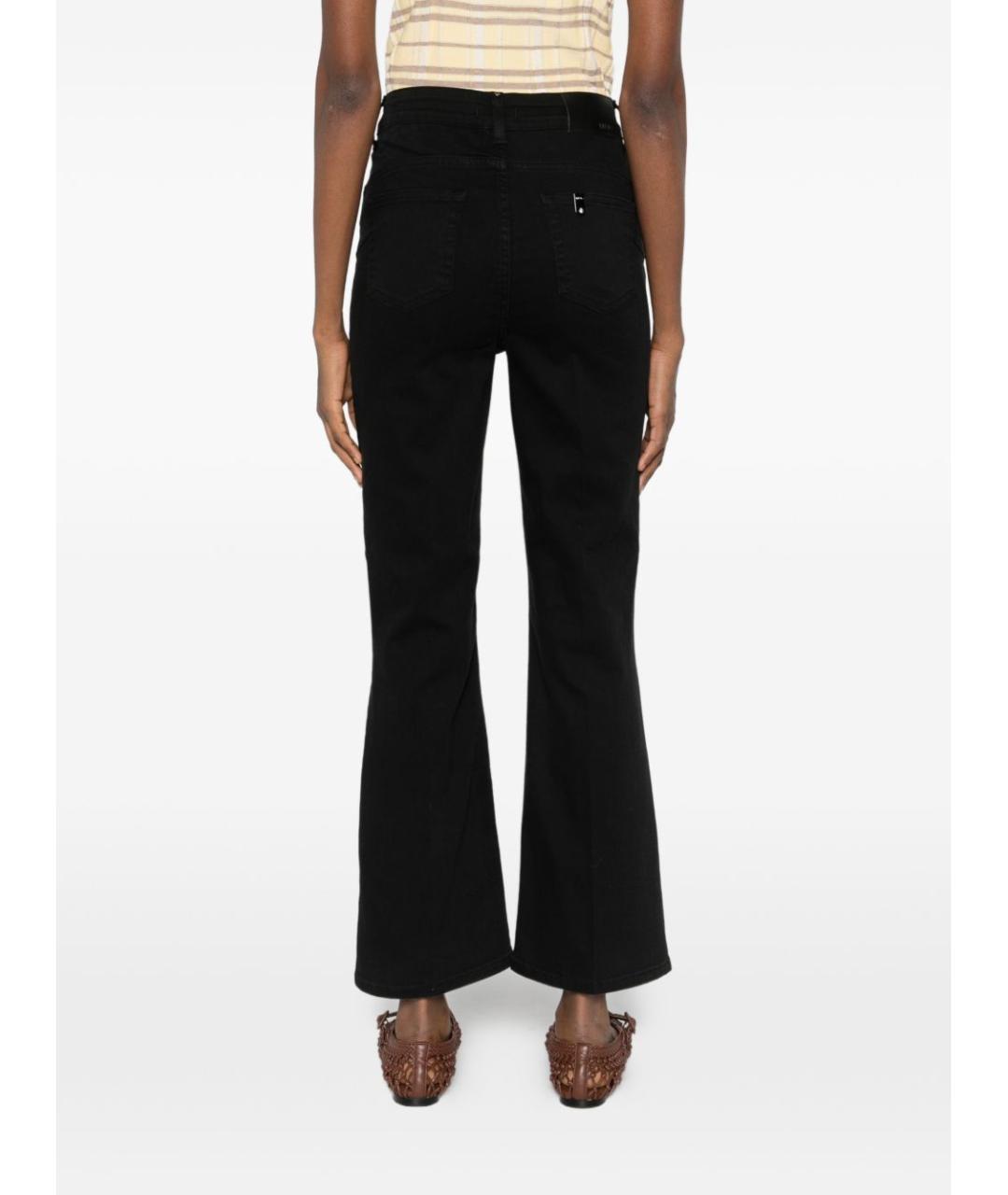 LIU JO Черные хлопковые прямые джинсы, фото 5