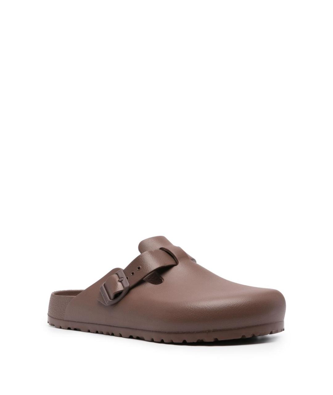 BIRKENSTOCK Коричневые резиновые сандалии, фото 4