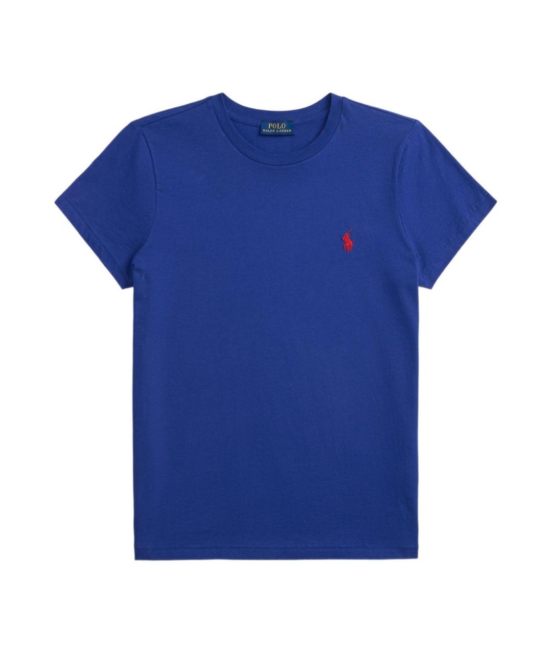 POLO RALPH LAUREN Синяя хлопковая футболка, фото 1