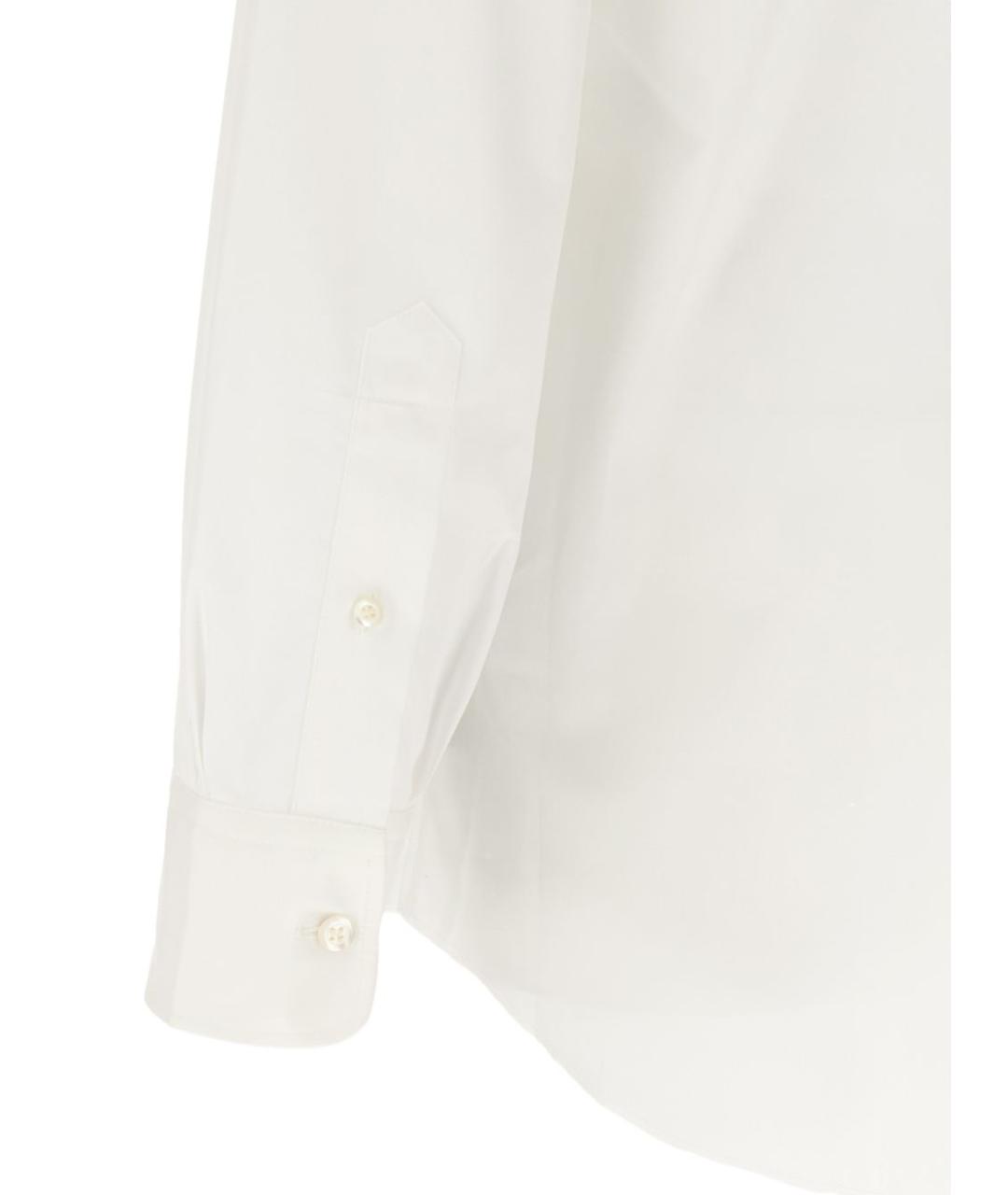 MAISON MARGIELA Белая хлопковая классическая рубашка, фото 3