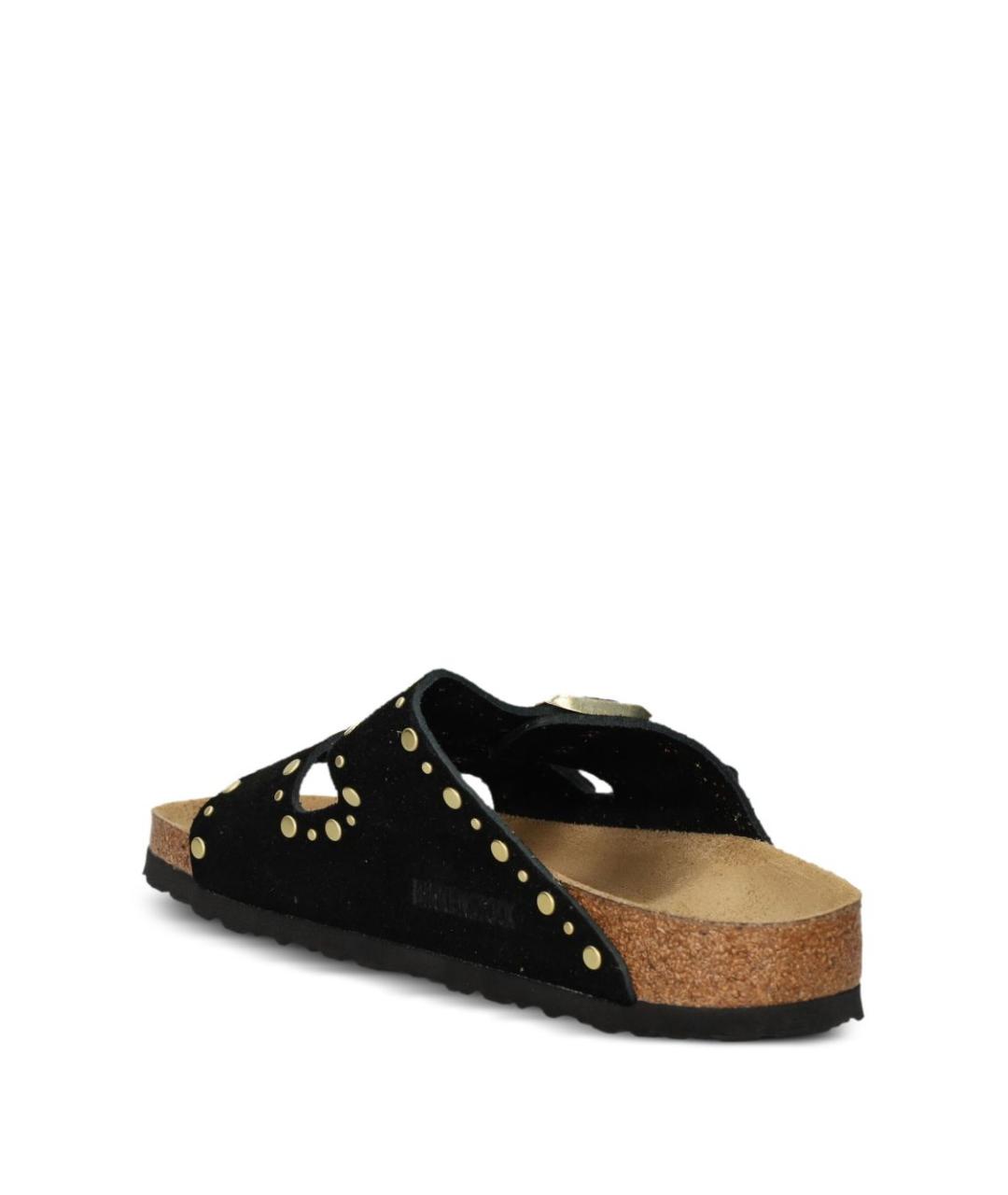 BIRKENSTOCK Черные кожаные сандалии, фото 2