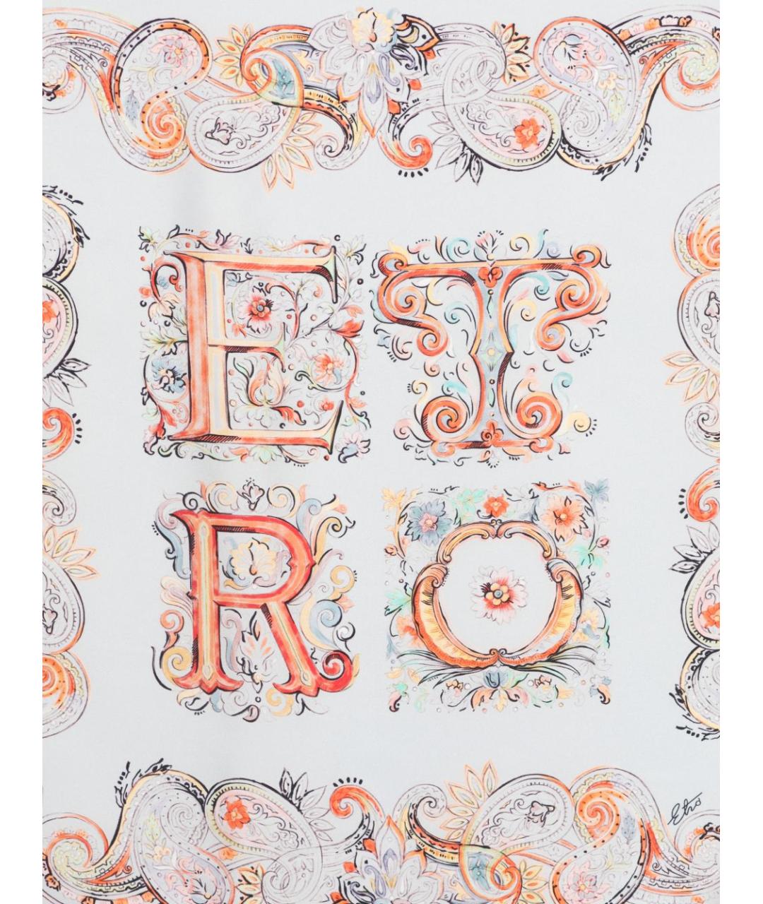 ETRO Мульти шелковый шарф, фото 2