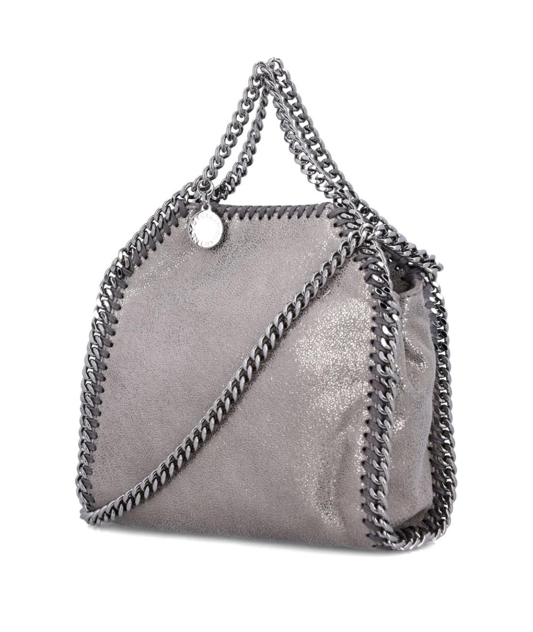 STELLA MCCARTNEY Серая сумка тоут из искусственной кожи, фото 4