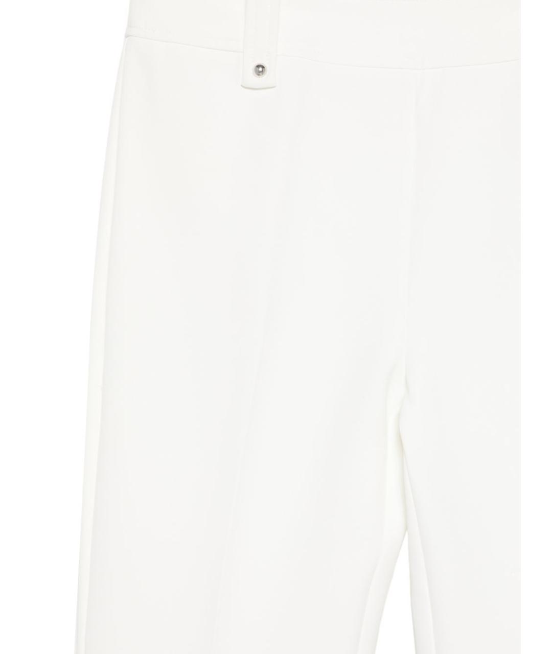 LIU JO Белые полиэстеровые прямые брюки, фото 3