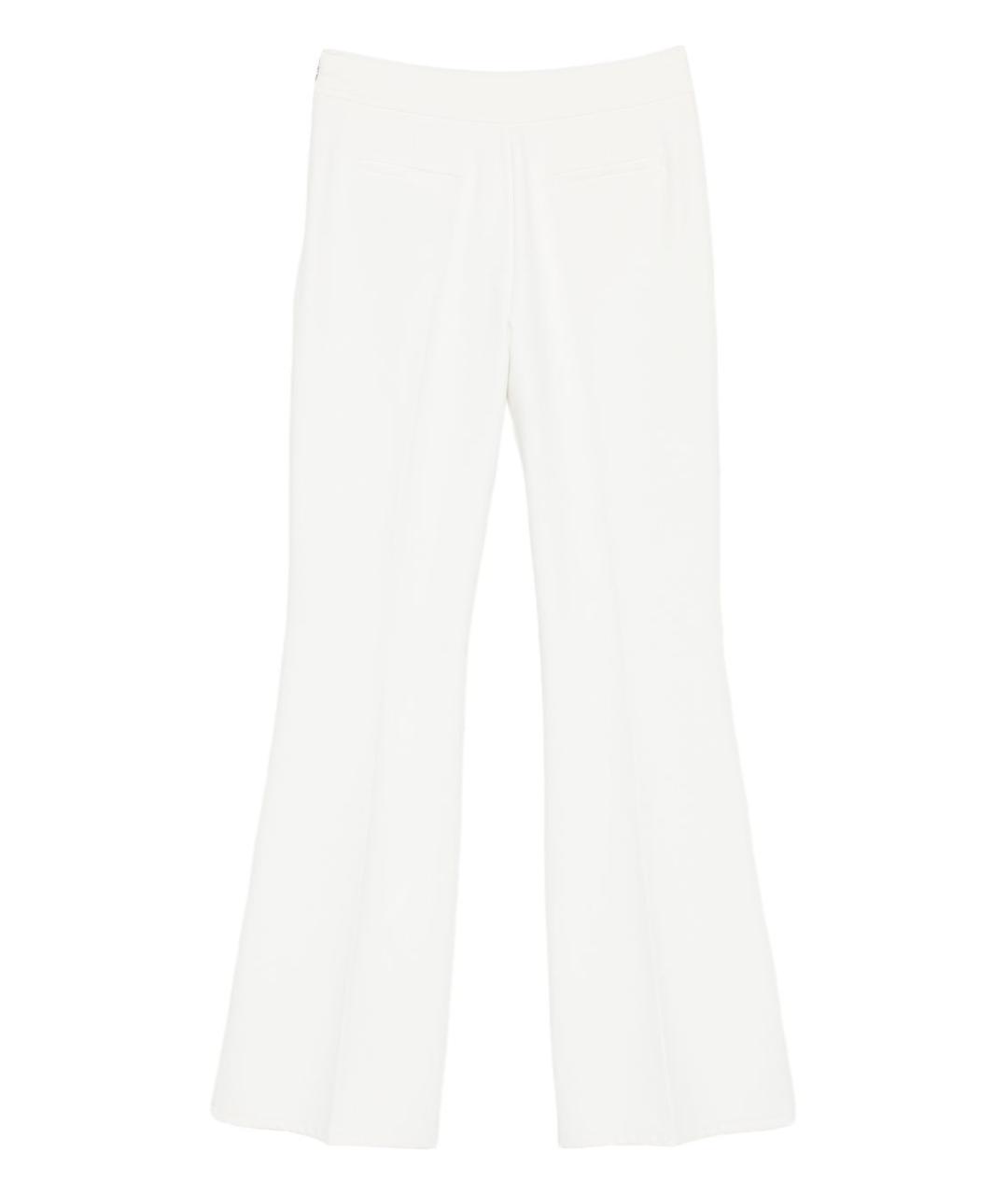 LIU JO Белые полиэстеровые прямые брюки, фото 2