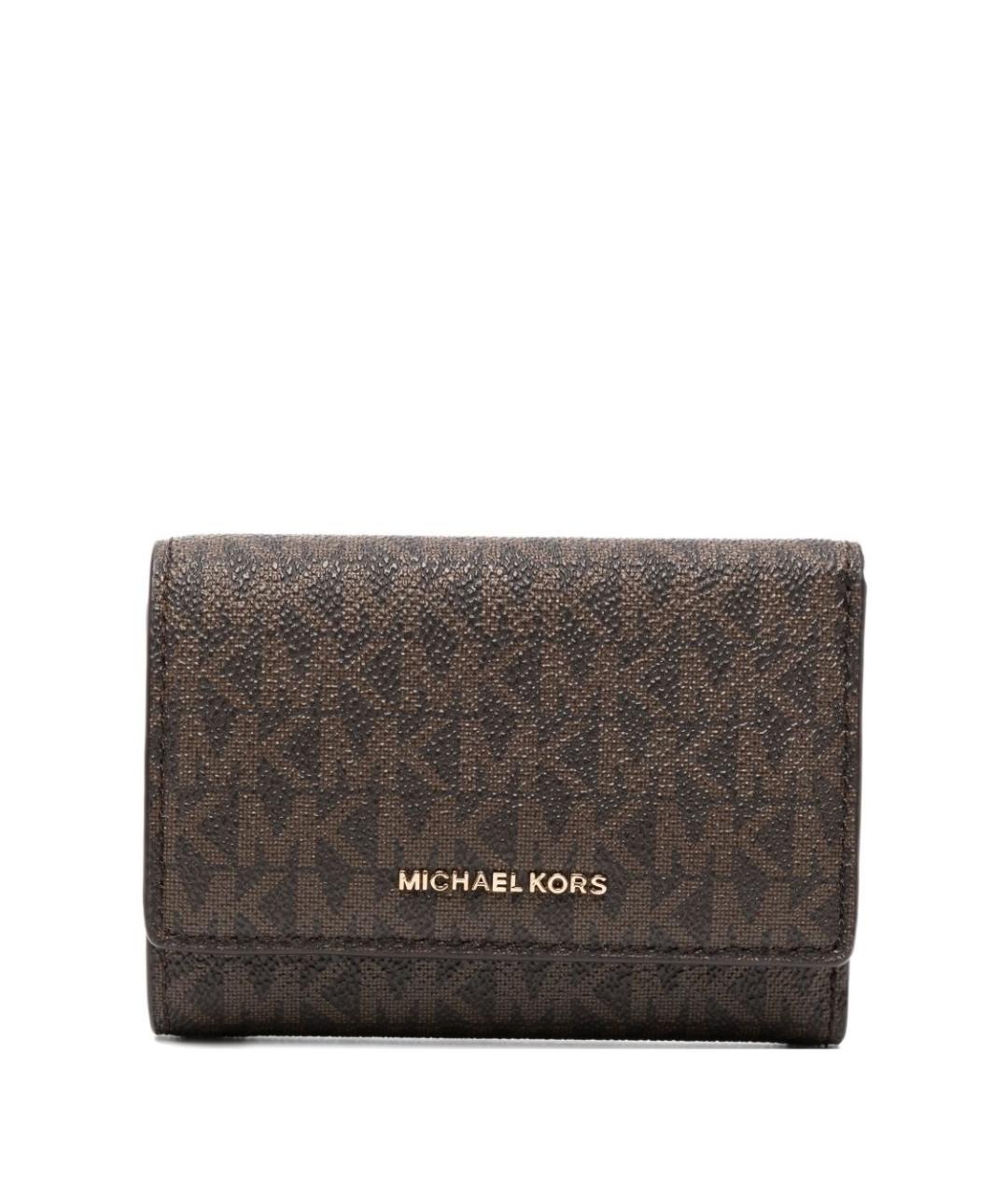 MICHAEL KORS Коричневый кошелек из искусственной кожи, фото 1