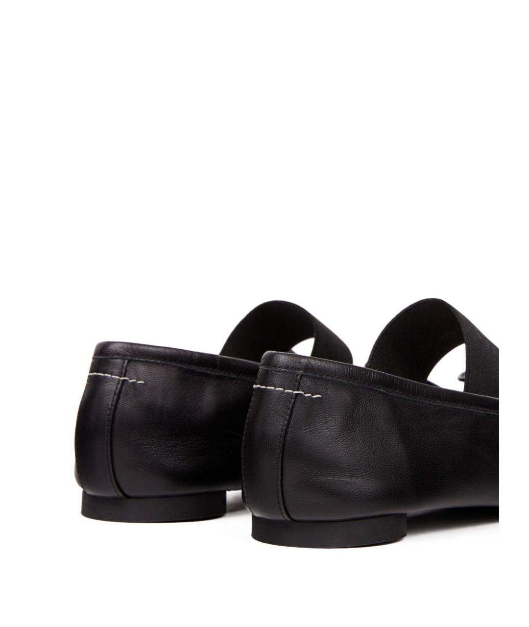 MM6 MAISON MARGIELA Черные кожаные ботинки, фото 3