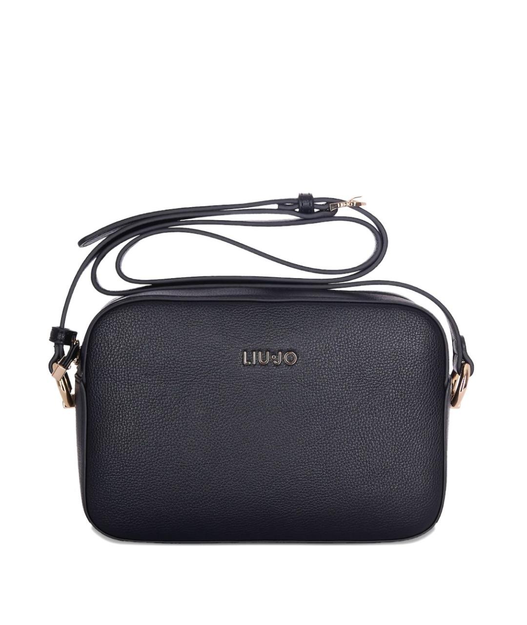 LIU JO Черная сумка через плечо из искусственной кожи, фото 1
