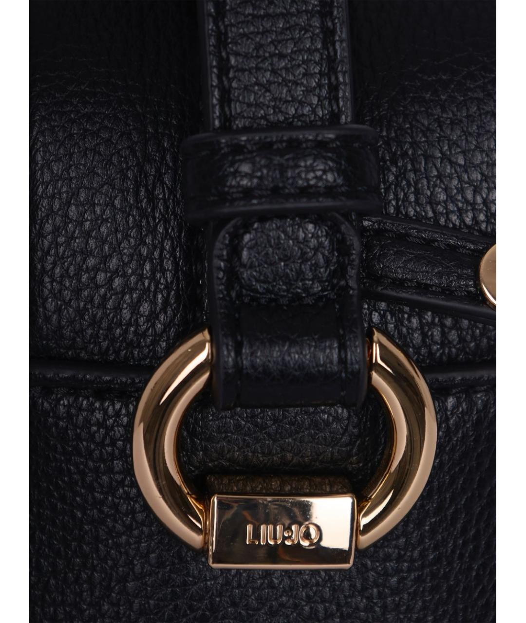 LIU JO Черная сумка через плечо из искусственной кожи, фото 2