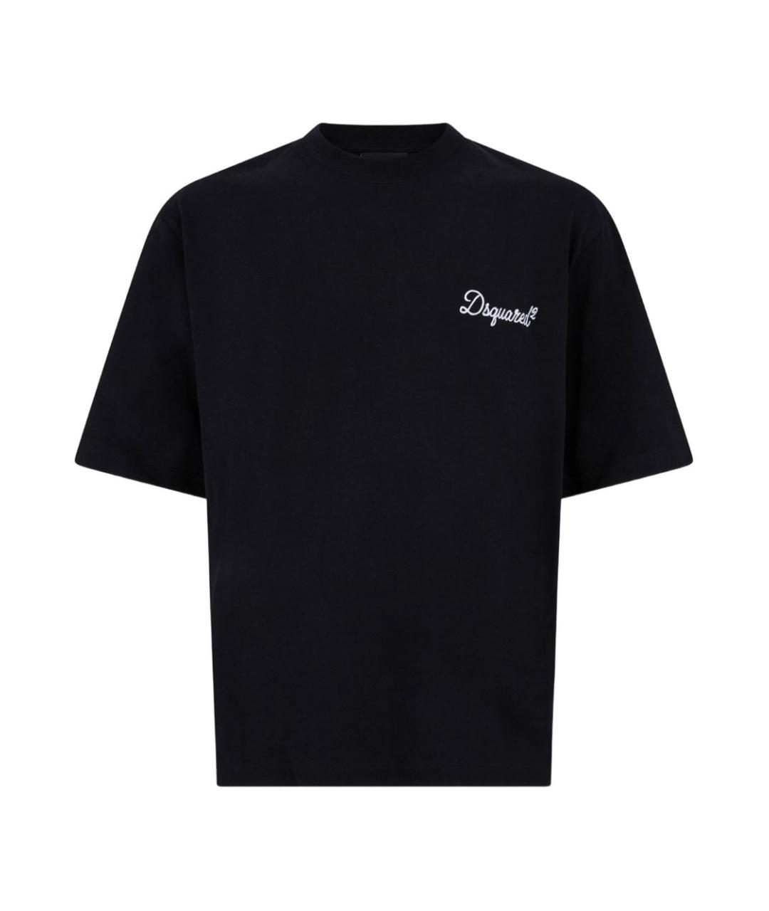 DSQUARED2 Черная хлопковая футболка, фото 1