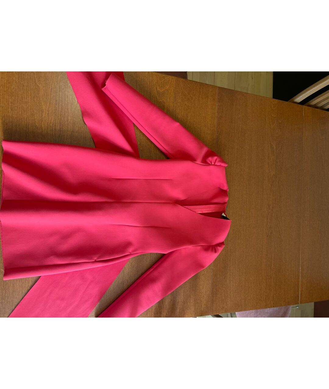 MSGM Красное полиэстеровое коктейльное платье, фото 3