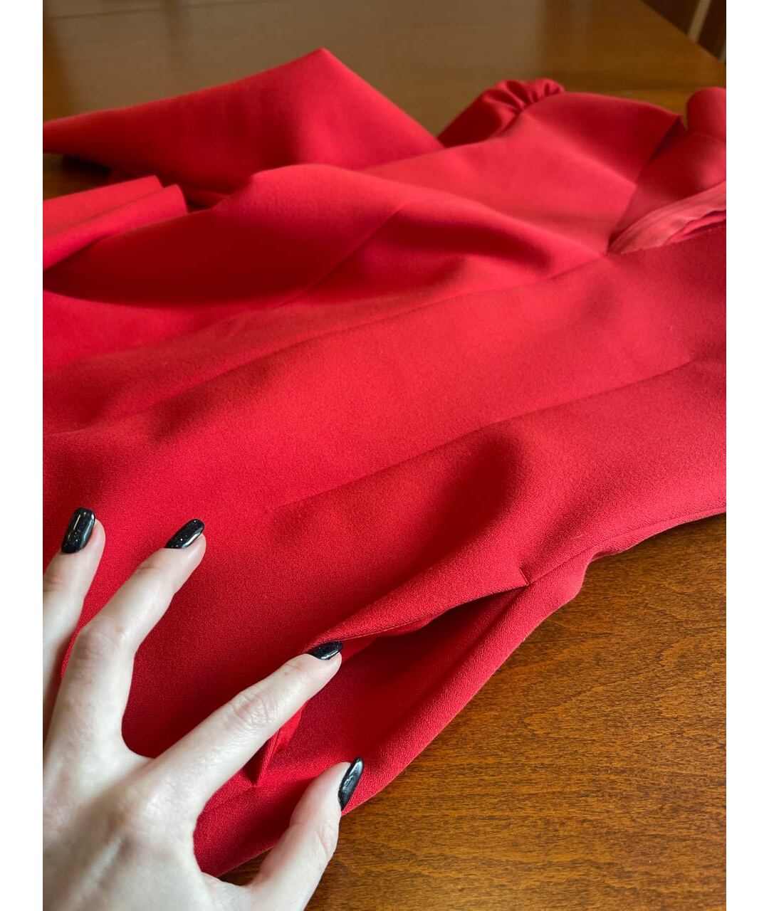 MSGM Красное полиэстеровое коктейльное платье, фото 5