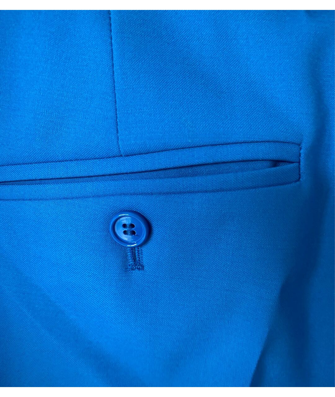 MICHAEL KORS COLLECTION Голубые шерстяные брюки узкие, фото 5