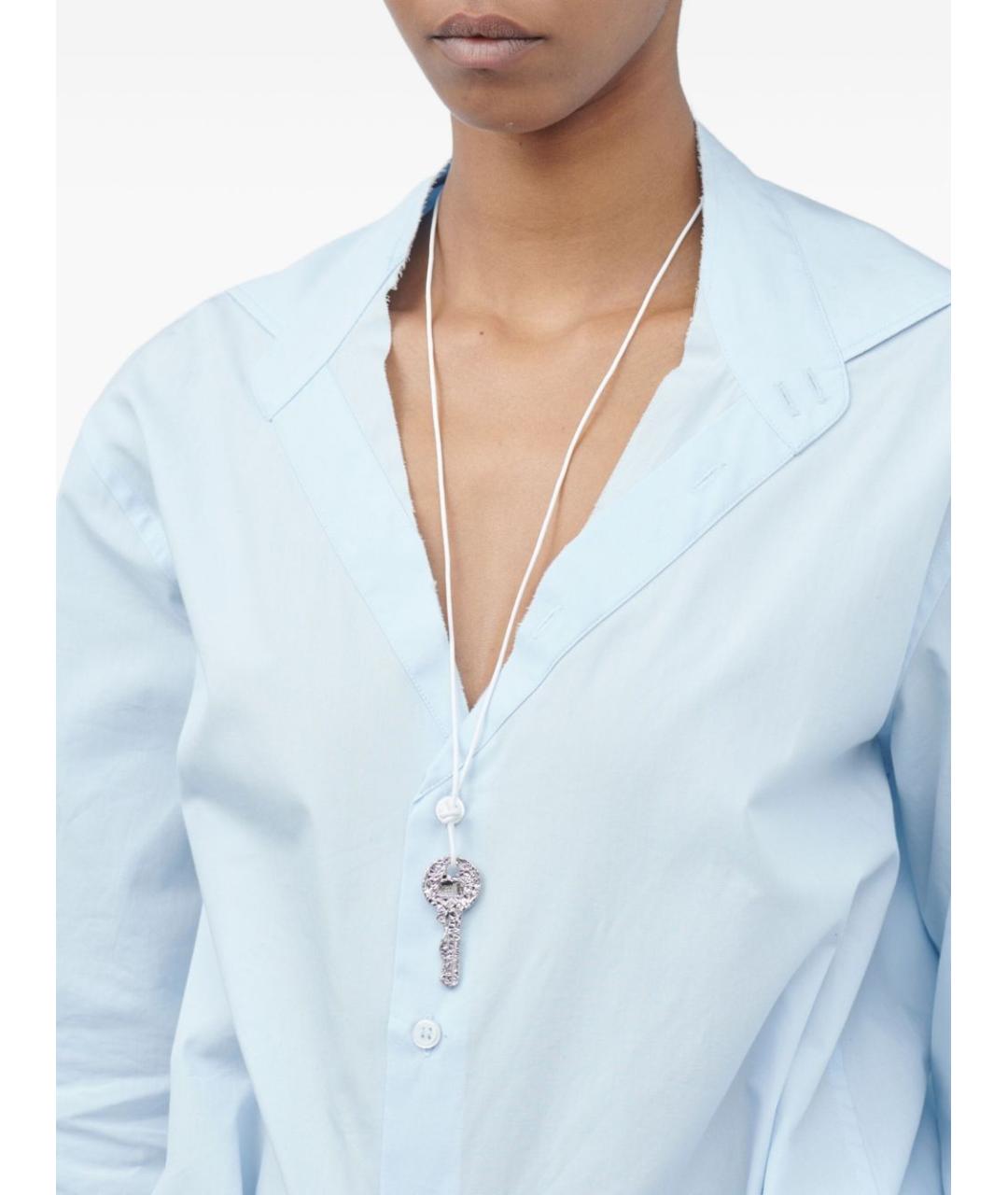 MM6 MAISON MARGIELA Серебряная металлическая подвеска, фото 2