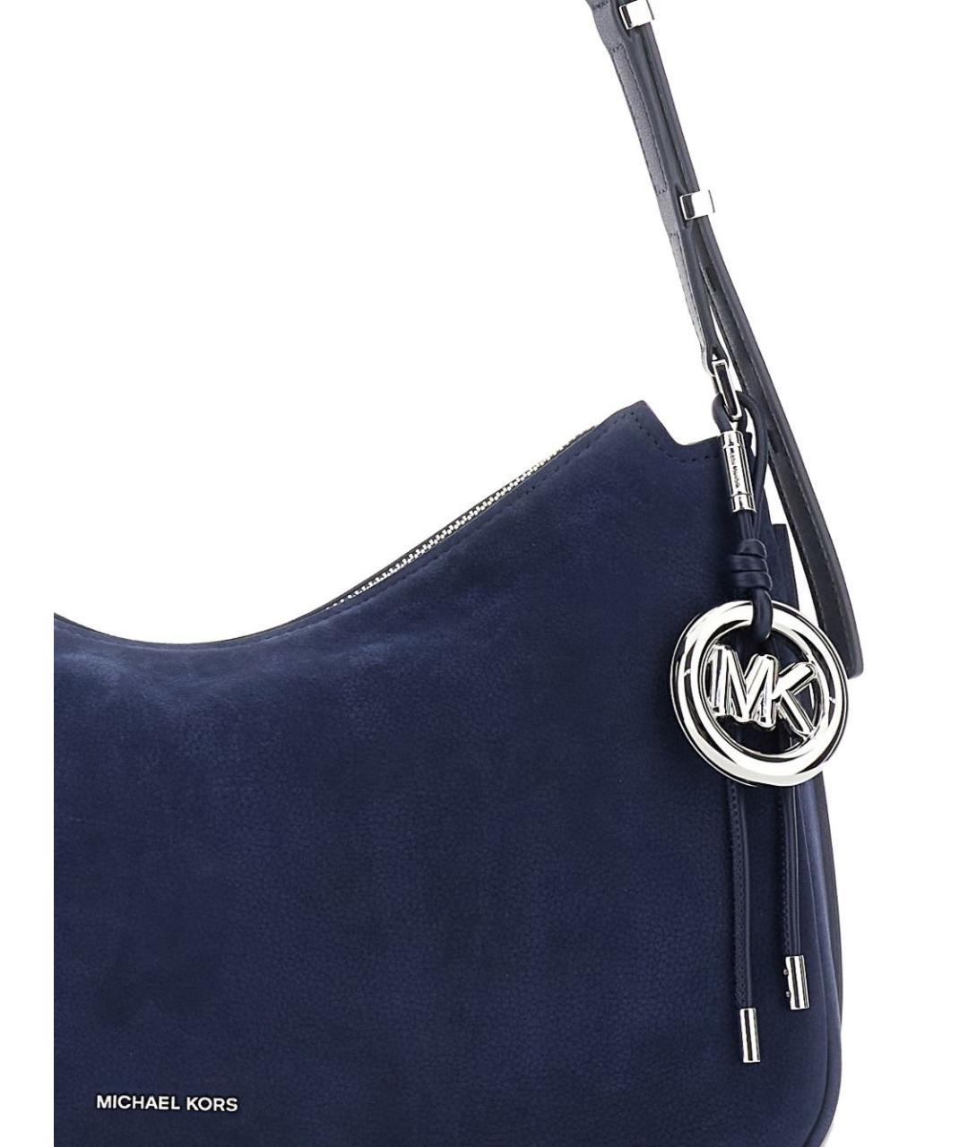 MICHAEL KORS Синяя замшевая сумка через плечо, фото 2