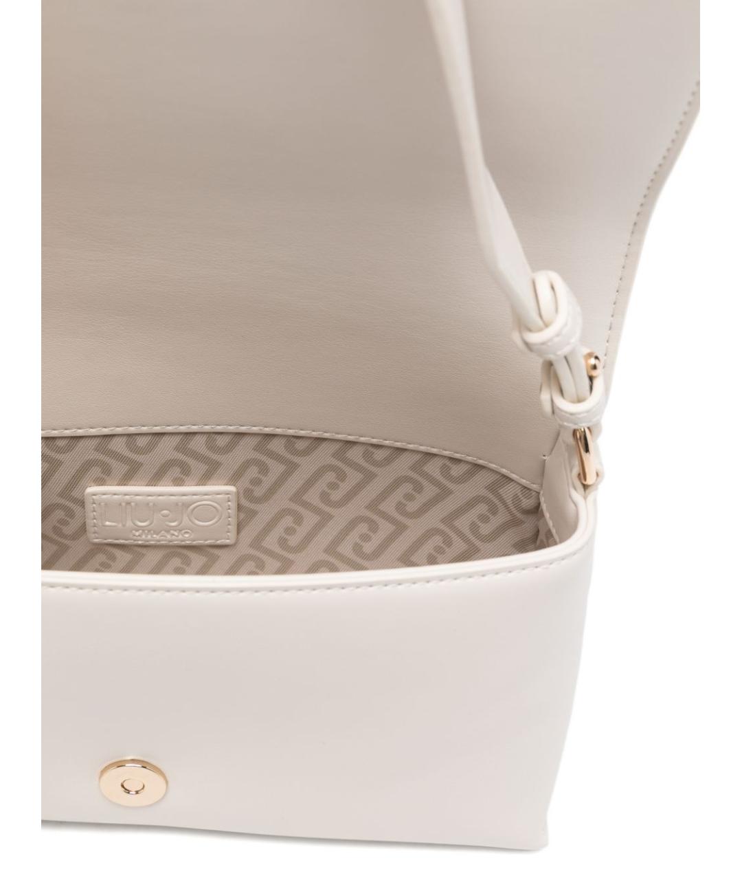 LIU JO Белая сумка через плечо из искусственной кожи, фото 2