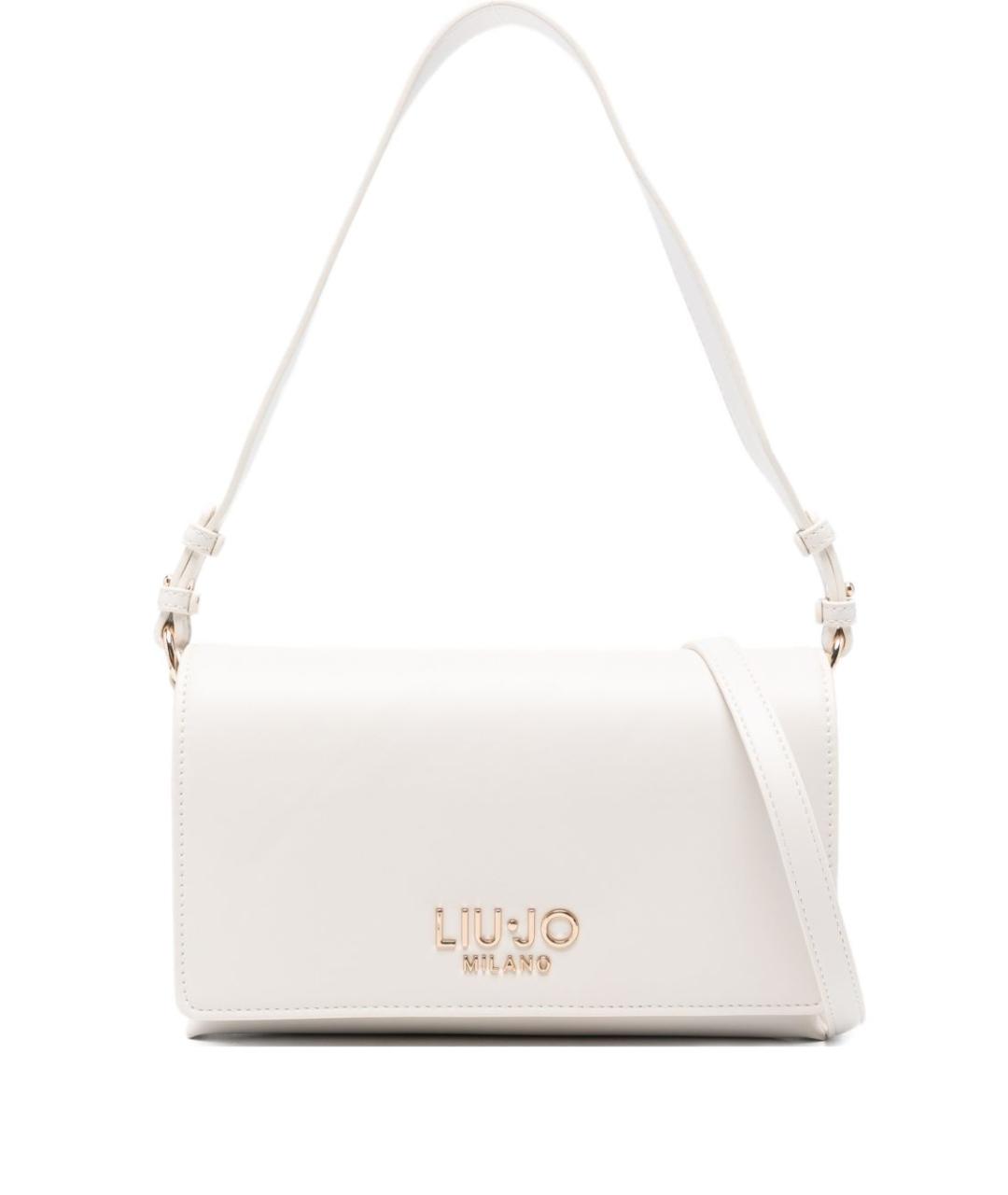 LIU JO Белая сумка через плечо из искусственной кожи, фото 1