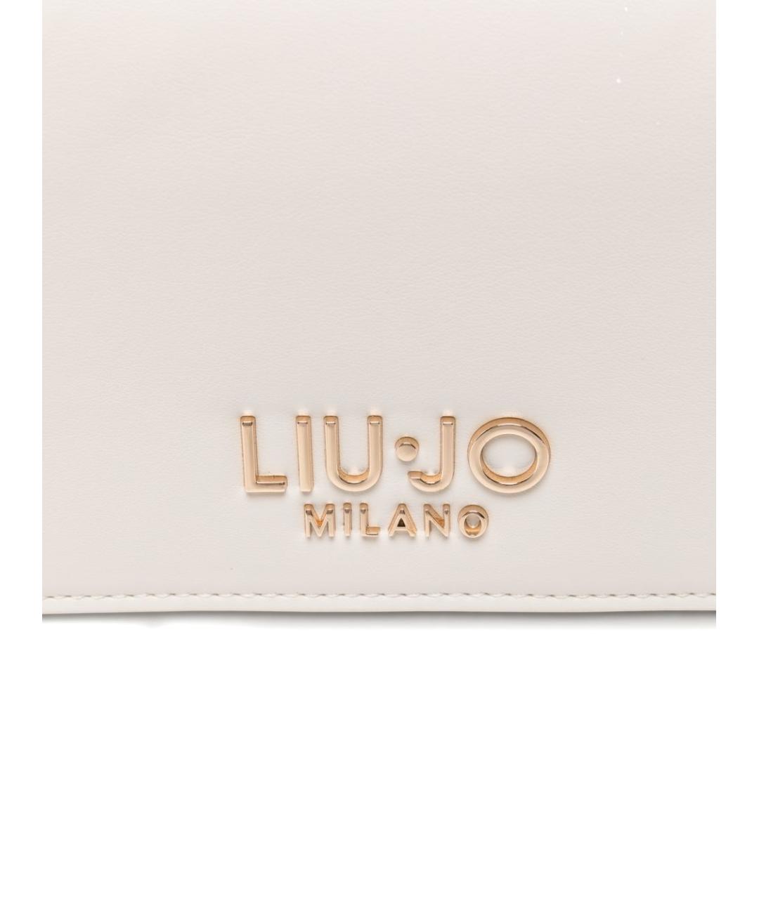 LIU JO Белая сумка через плечо из искусственной кожи, фото 3