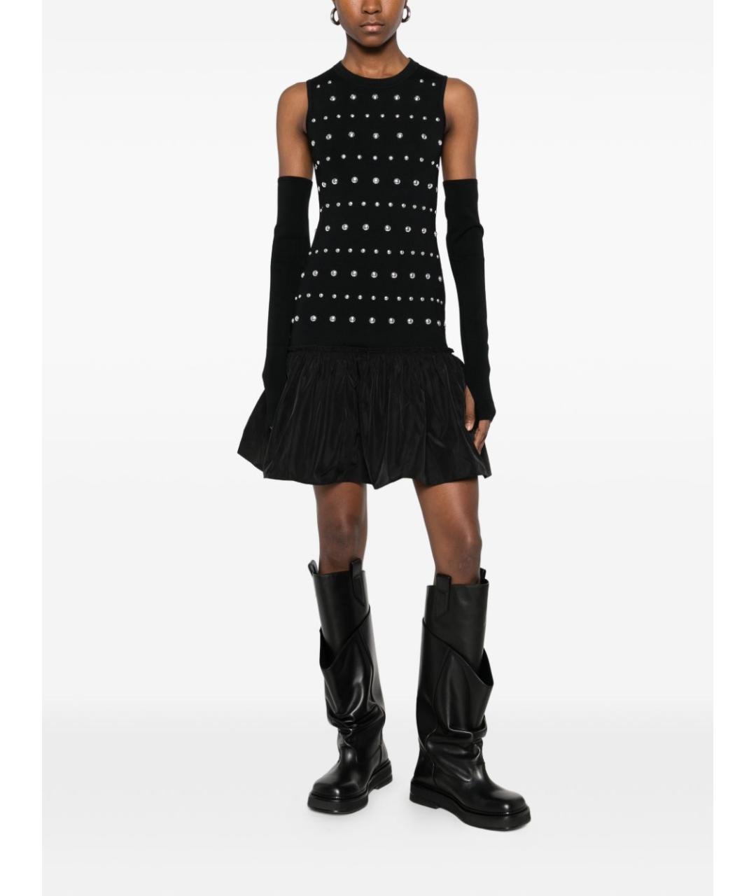 LIU JO Черное вискозное платье, фото 4