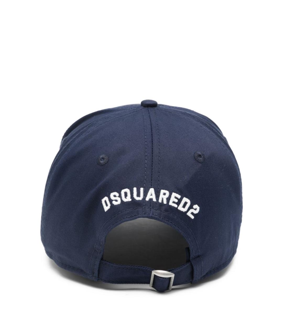 DSQUARED2 Синяя хлопковая кепка/бейсболка, фото 3