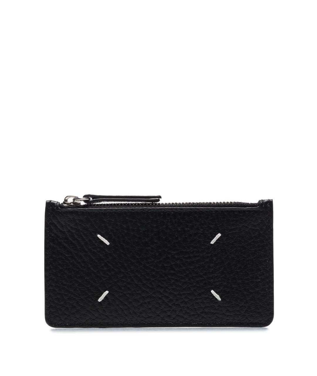 MAISON MARGIELA Черный кожаный кардхолдер, фото 2