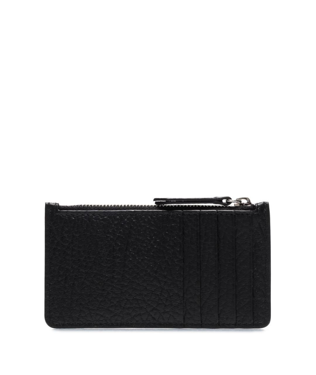 MAISON MARGIELA Черный кожаный кардхолдер, фото 1