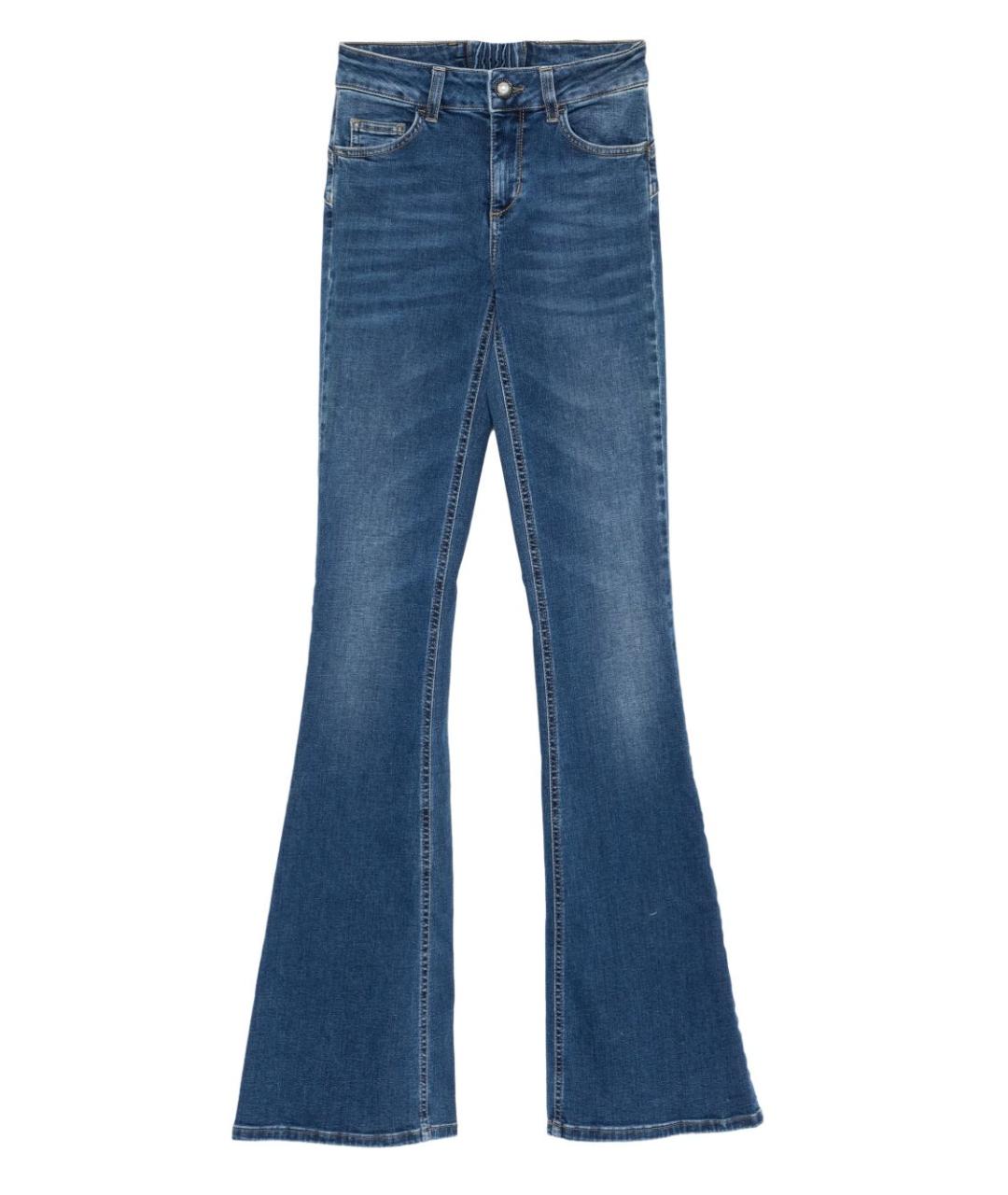 LIU JO Синие хлопковые прямые джинсы, фото 1