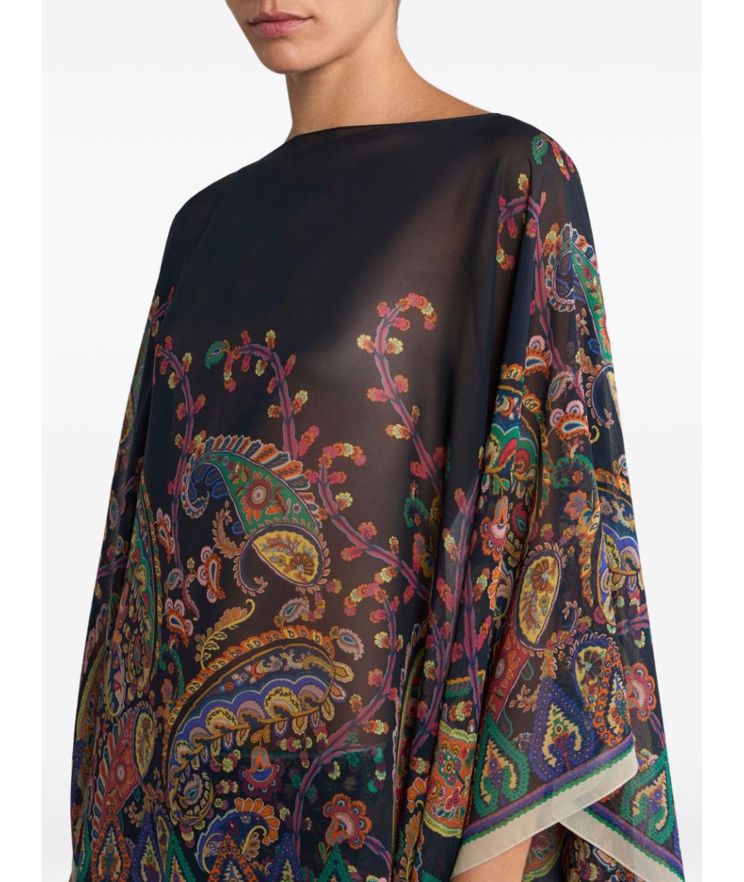 ETRO Мульти шелковое пальто, фото 2