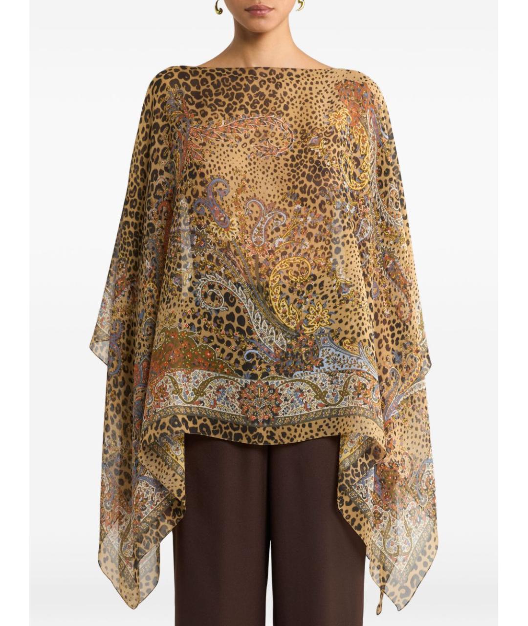 ETRO Мульти шелковая блузы, фото 4