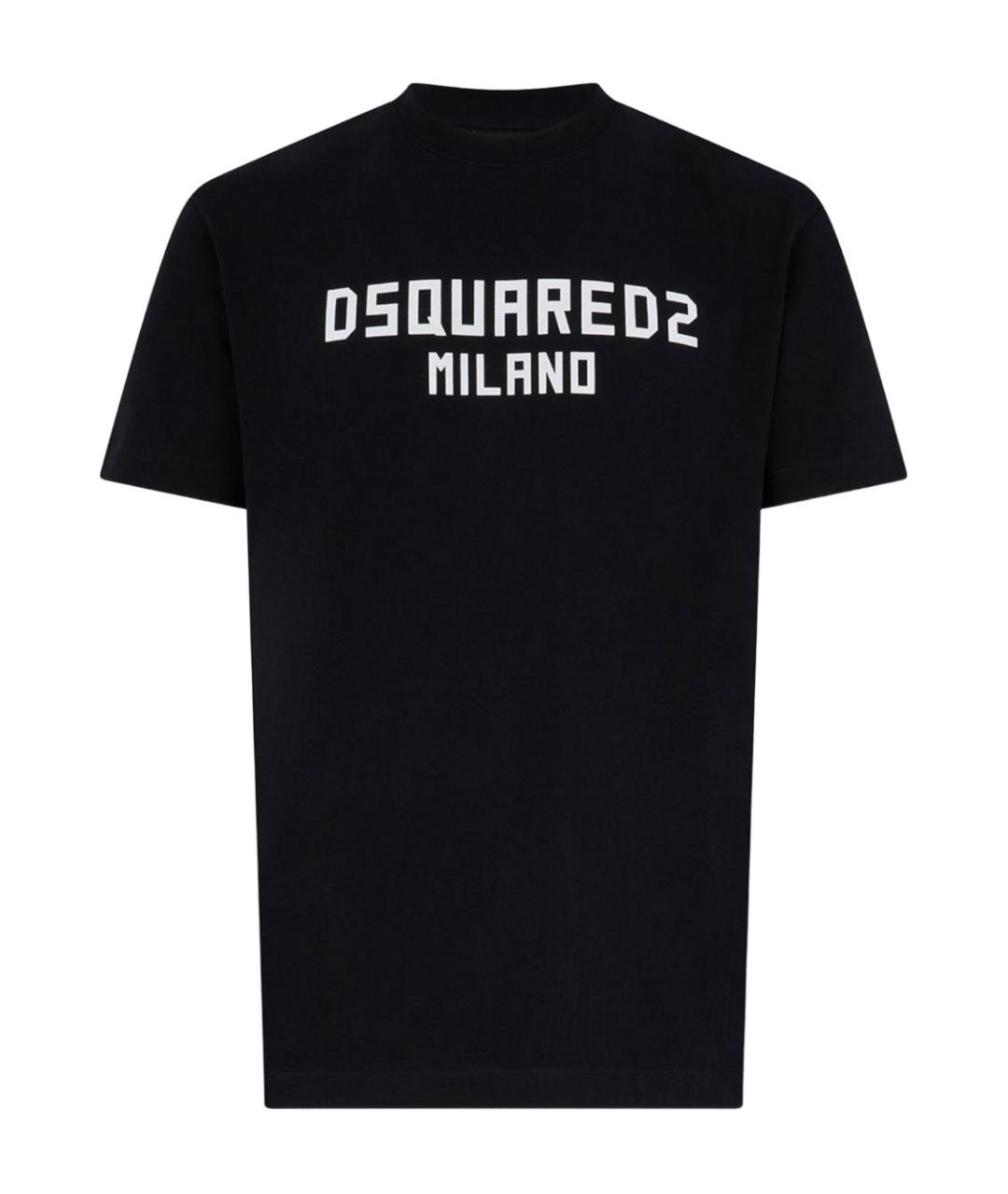 DSQUARED2 Черная хлопковая футболка, фото 1