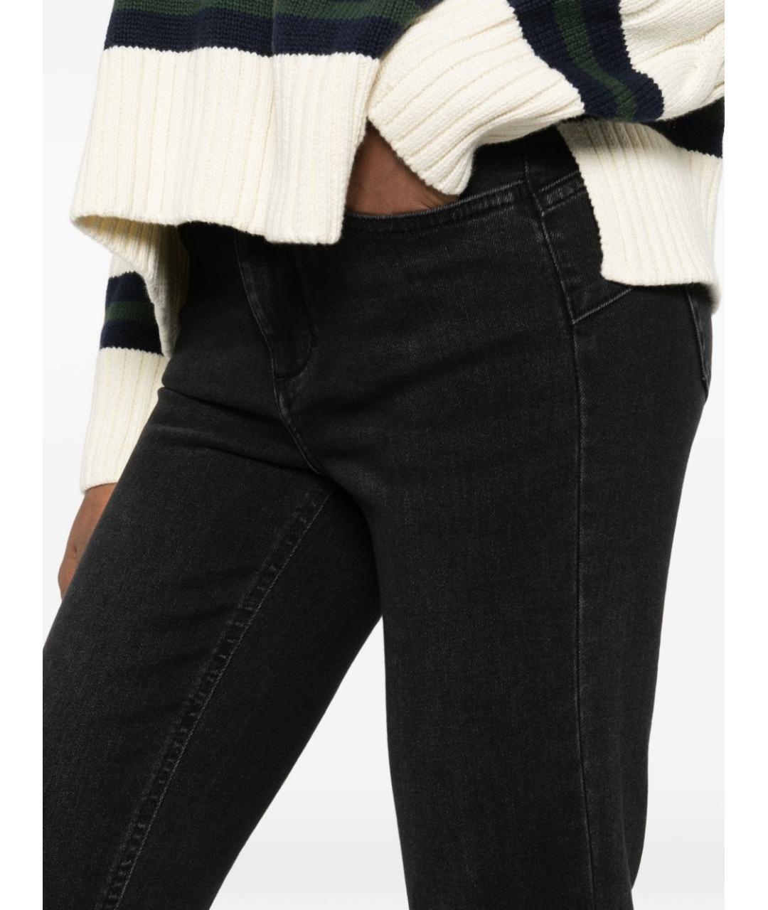 LIU JO Черные хлопковые прямые джинсы, фото 5