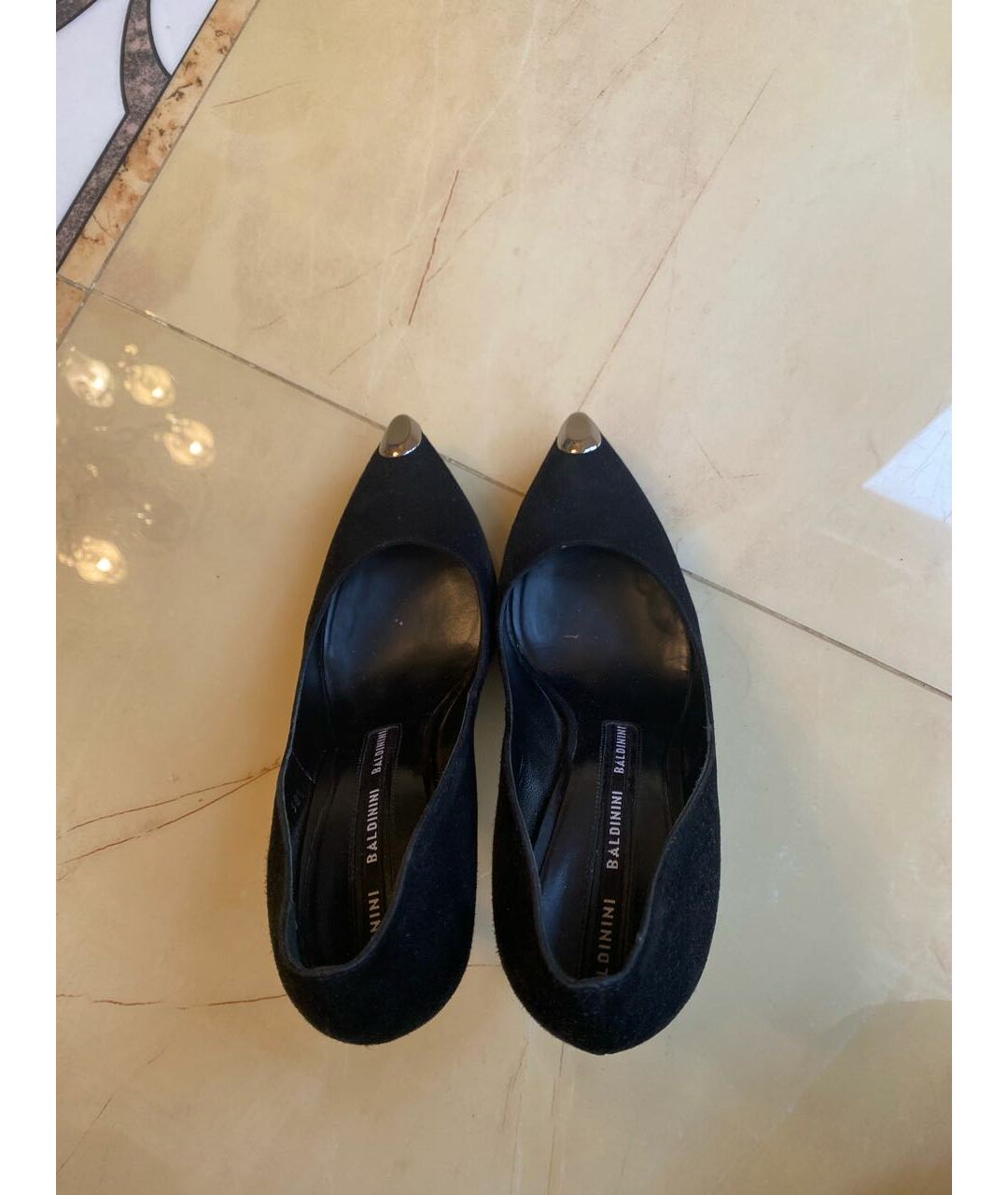 BALDININI Черные замшевые туфли, фото 3