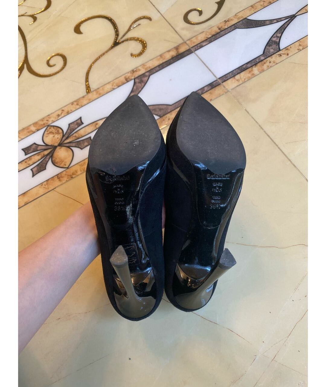 BALDININI Черные замшевые туфли, фото 5
