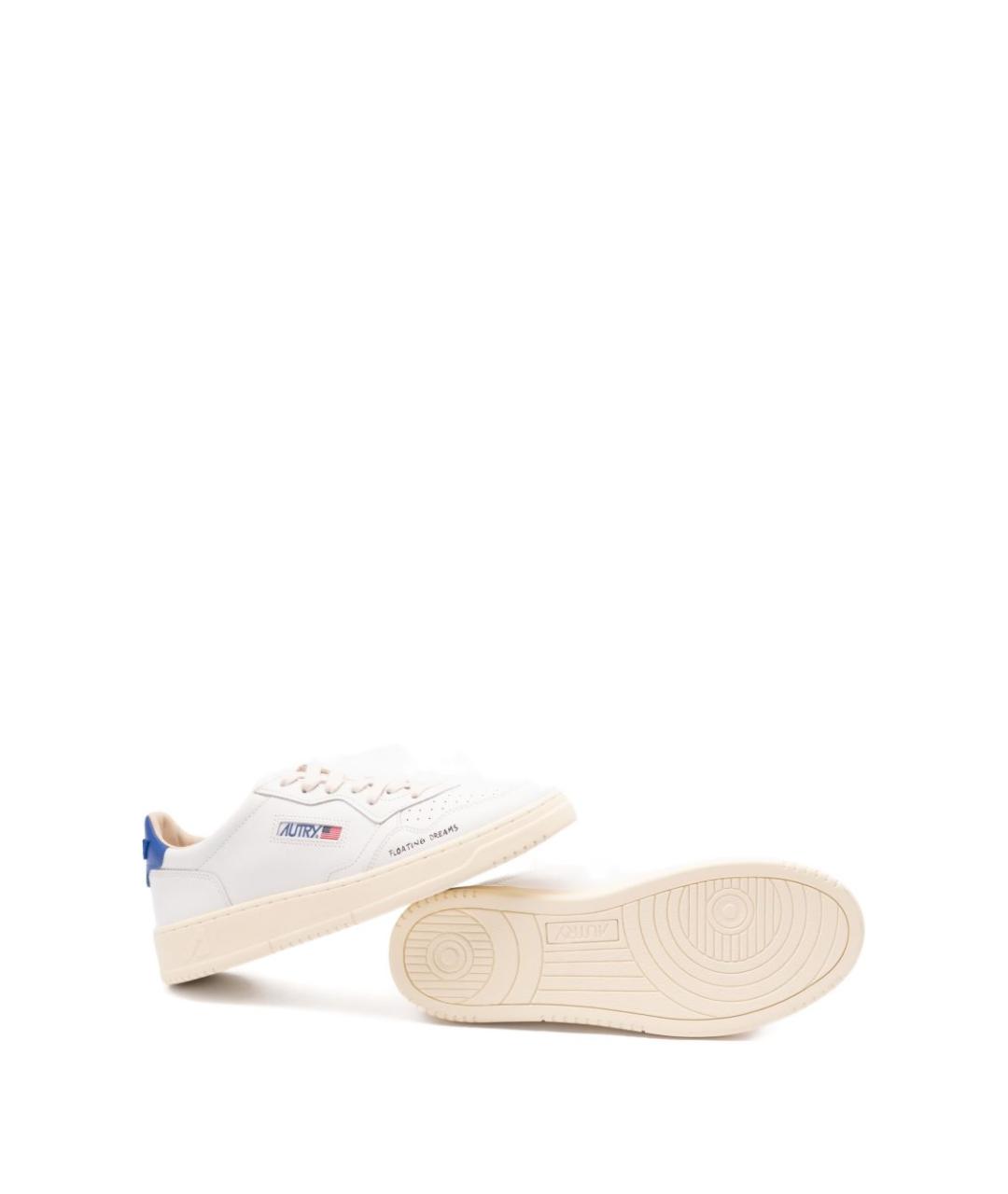 AUTRY Белые кожаные низкие кроссовки / кеды, фото 2