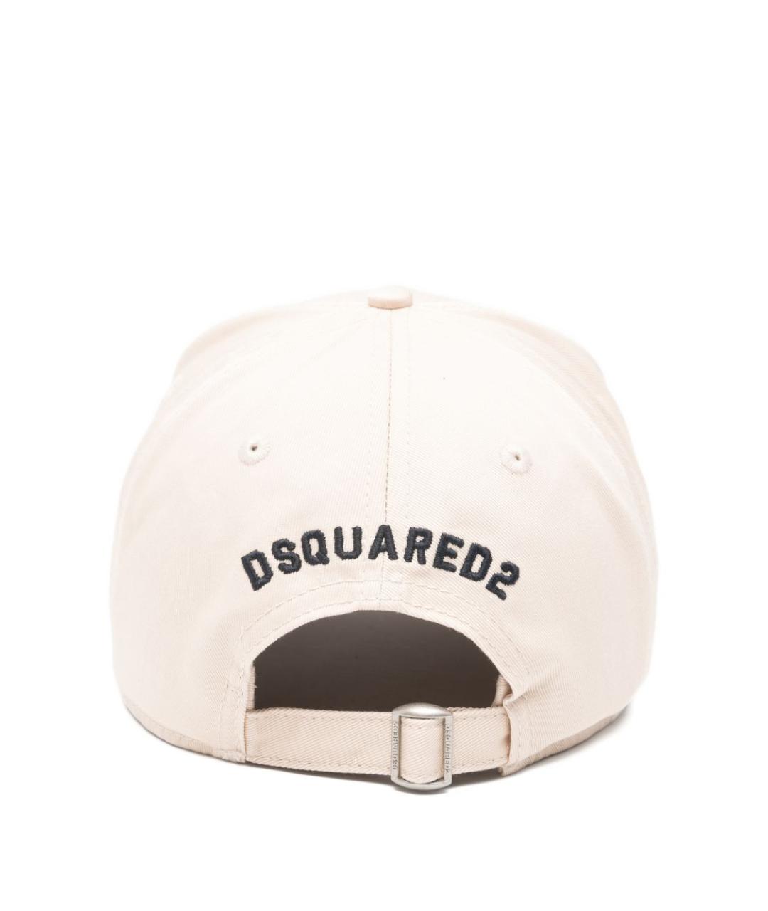 DSQUARED2 Бежевая хлопковая кепка/бейсболка, фото 2
