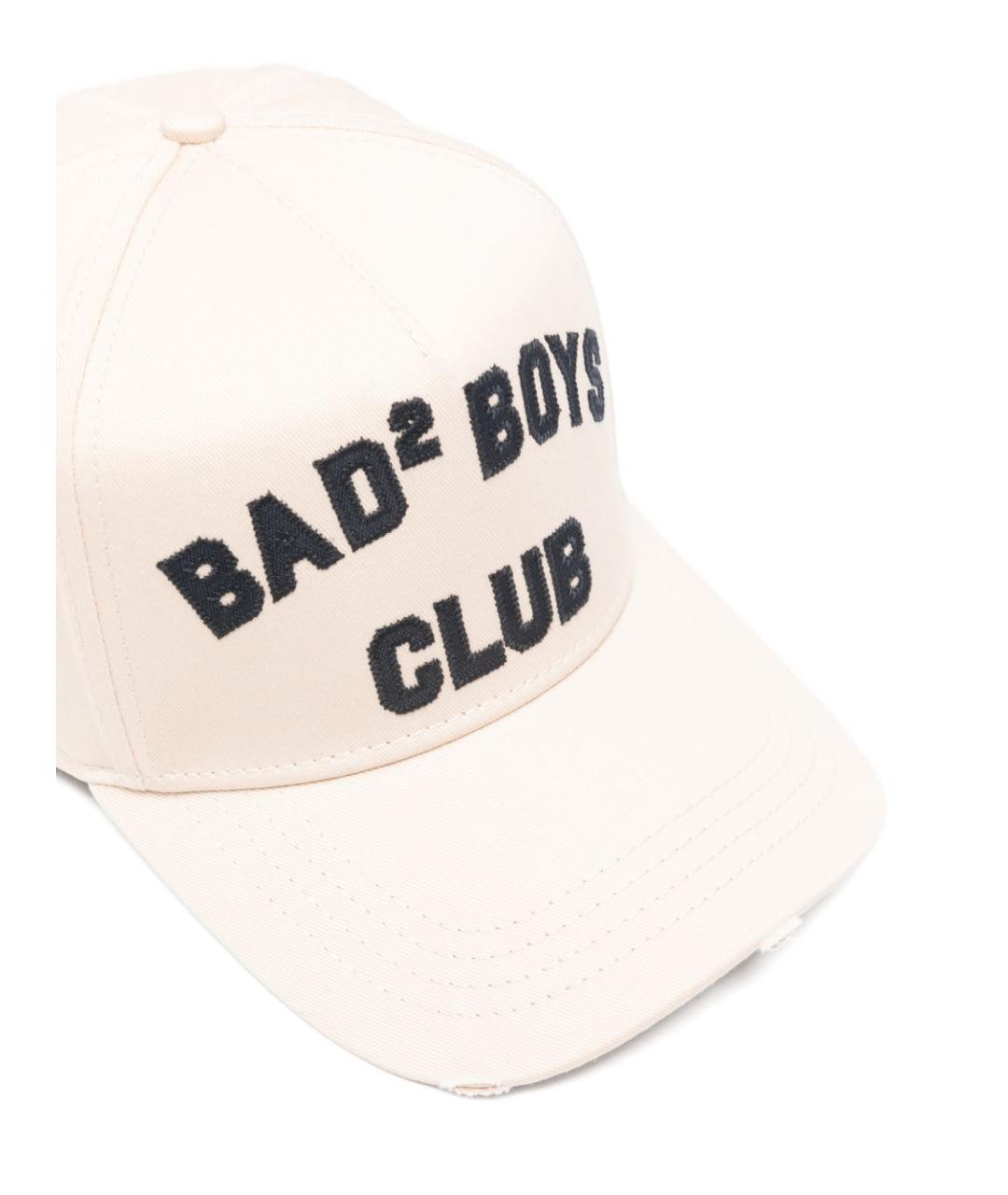 DSQUARED2 Бежевая хлопковая кепка/бейсболка, фото 3