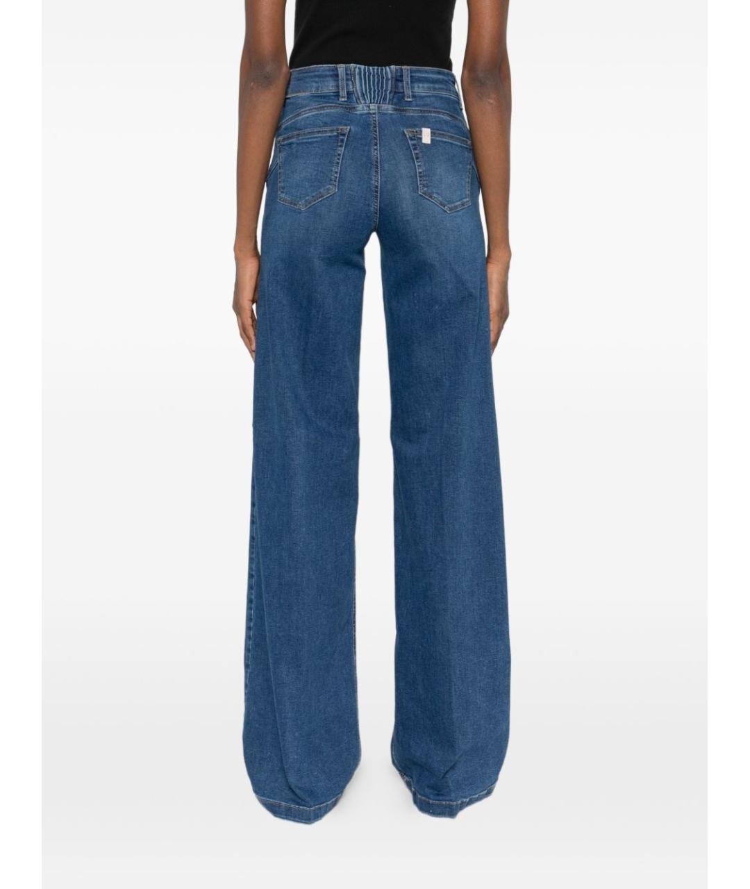 LIU JO Синие хлопковые прямые джинсы, фото 5