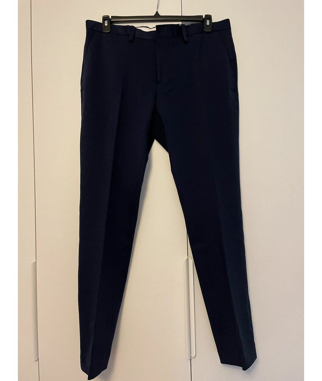 MICHAEL MICHAEL KORS Темно-синие вискозные классические брюки, фото 5