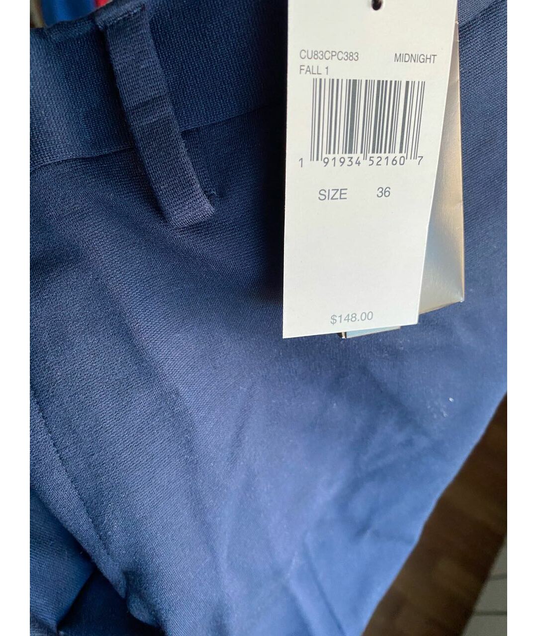 MICHAEL MICHAEL KORS Темно-синие вискозные классические брюки, фото 4